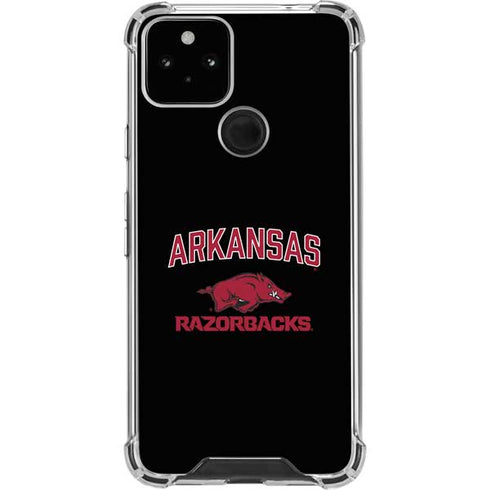 University of Arkansas-Fayetteville Razorbacks Black Google Pixel 5 Clear Case